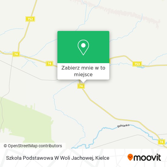 Mapa Szkoła Podstawowa W Woli Jachowej