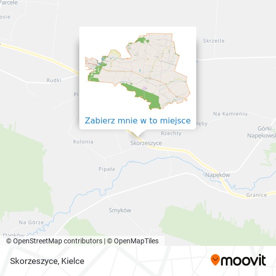 Mapa Skorzeszyce
