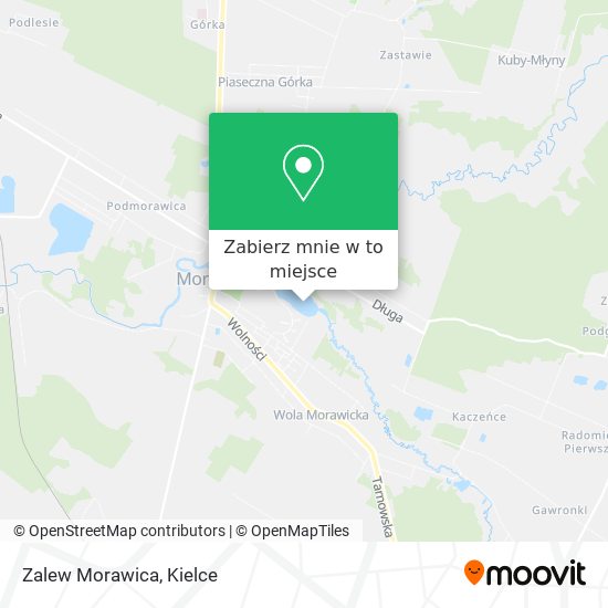 Mapa Zalew Morawica