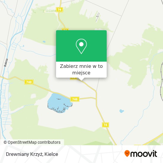 Mapa Drewniany Krzyż