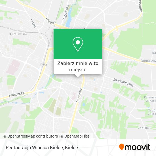 Mapa Restauracja Winnica Kielce