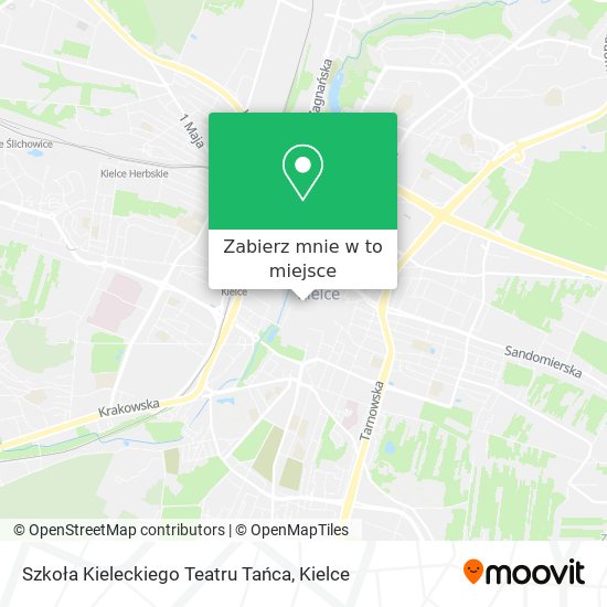 Mapa Szkoła Kieleckiego Teatru Tańca