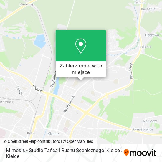 Mapa Mimesis - Studio Tańca i Ruchu Scenicznego 'Kielce'
