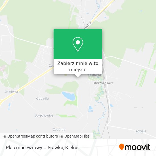 Mapa Plac manewrowy U Sławka