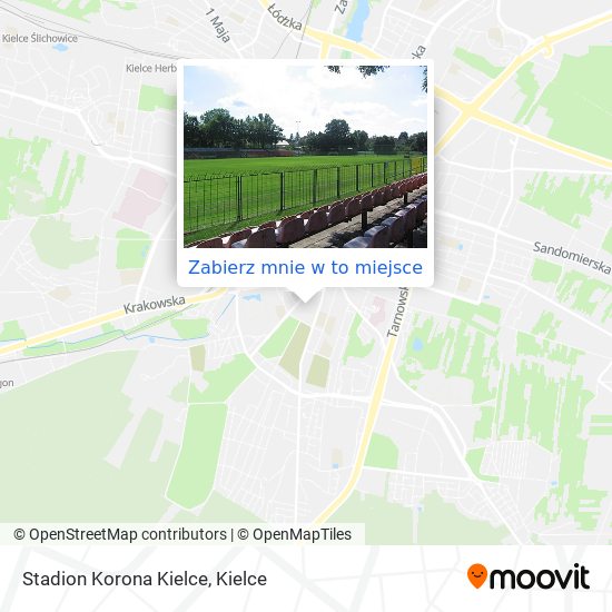 Mapa Stadion Korona Kielce