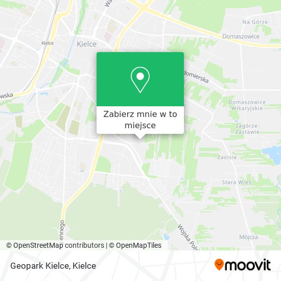 Mapa Geopark Kielce