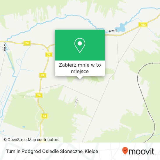 Mapa Tumlin Podgród Osiedle Słoneczne