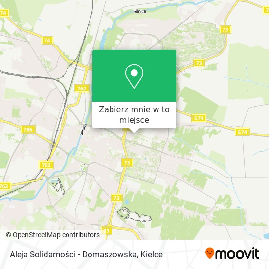 Mapa Aleja Solidarności - Domaszowska
