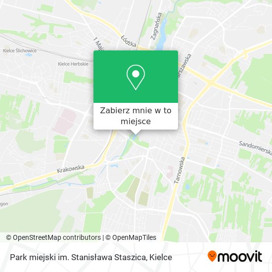 Mapa Park miejski im. Stanisława Staszica