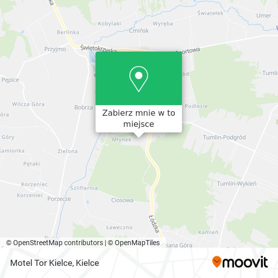 Mapa Motel Tor Kielce
