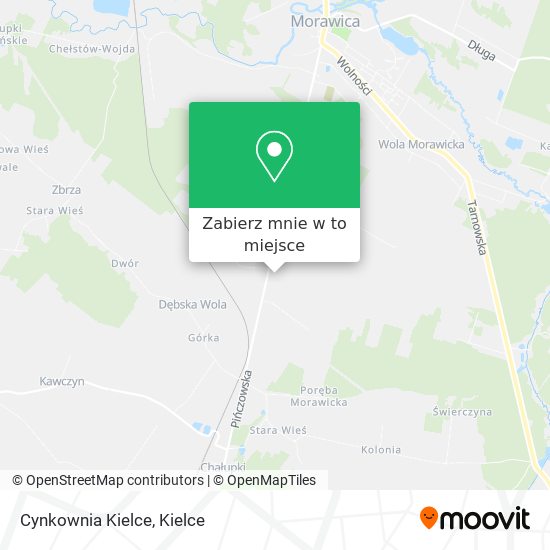 Mapa Cynkownia Kielce