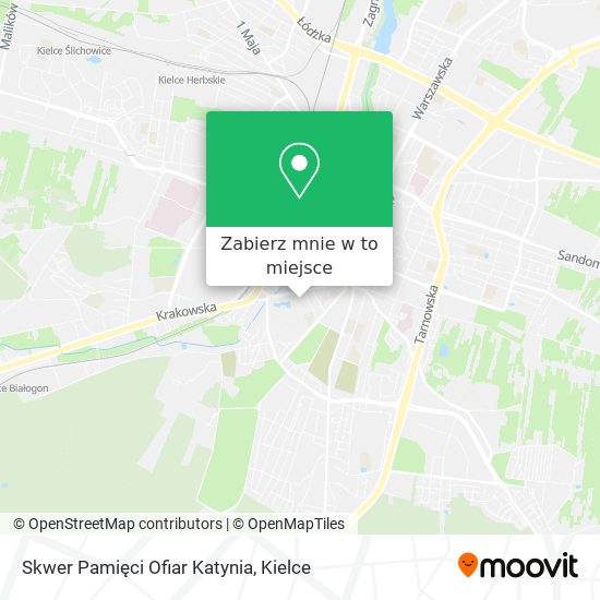 Mapa Skwer Pamięci Ofiar Katynia