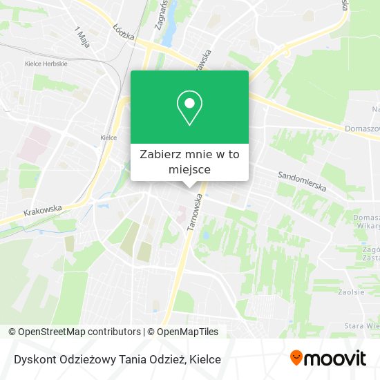 Mapa Dyskont Odzieżowy Tania Odzież