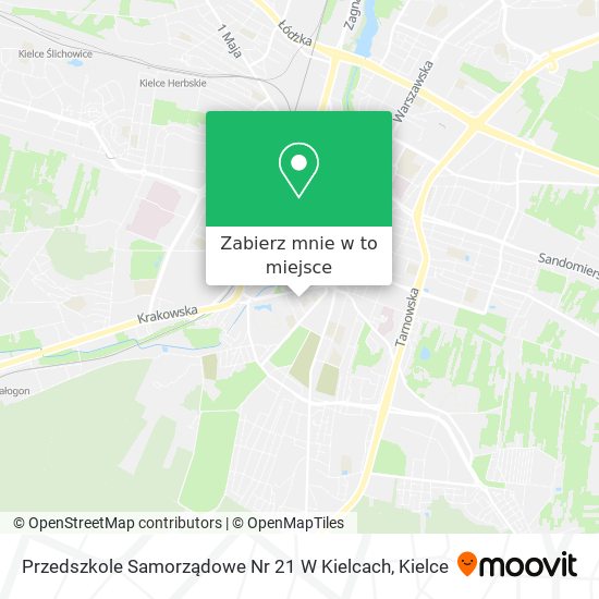 Mapa Przedszkole Samorządowe Nr 21 W Kielcach