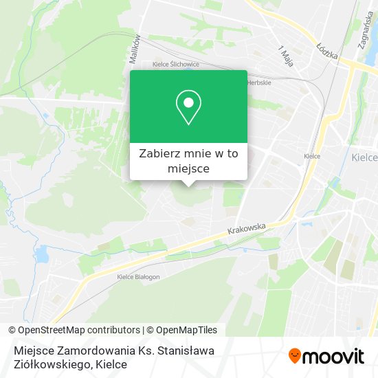 Mapa Miejsce Zamordowania Ks. Stanisława Ziółkowskiego