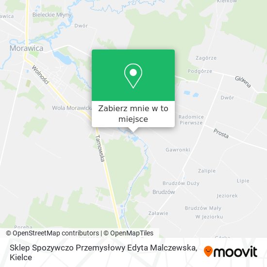 Mapa Sklep Spozywczo Przemysłowy Edyta Malczewska