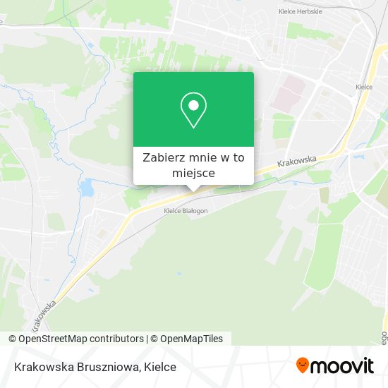 Mapa Krakowska Bruszniowa
