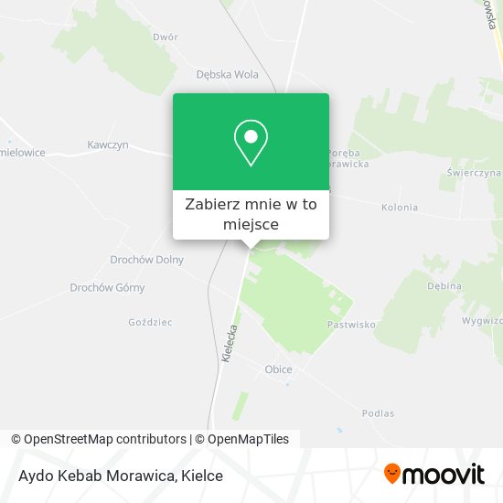 Mapa Aydo Kebab Morawica