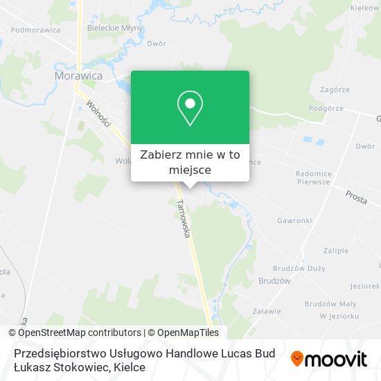 Mapa Przedsiębiorstwo Usługowo Handlowe Lucas Bud Łukasz Stokowiec