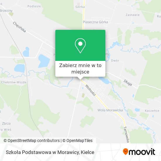 Mapa Szkoła Podstawowa w Morawicy