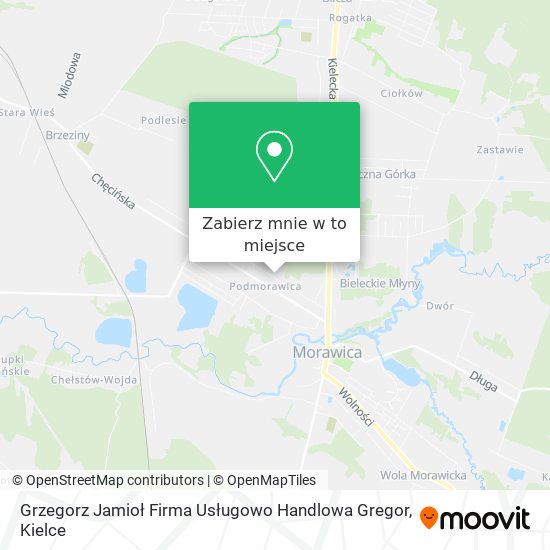 Mapa Grzegorz Jamioł Firma Usługowo Handlowa Gregor