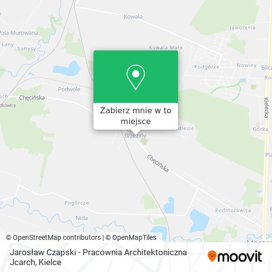 Mapa Jarosław Czapski - Pracownia Architektoniczna Jcarch