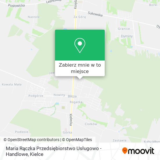 Mapa Maria Rączka Przedsiębiorstwo Usługowo - Handlowe