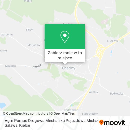 Mapa Agm Pomoc Drogowa Mechanika Pojazdowa Michał Salawa