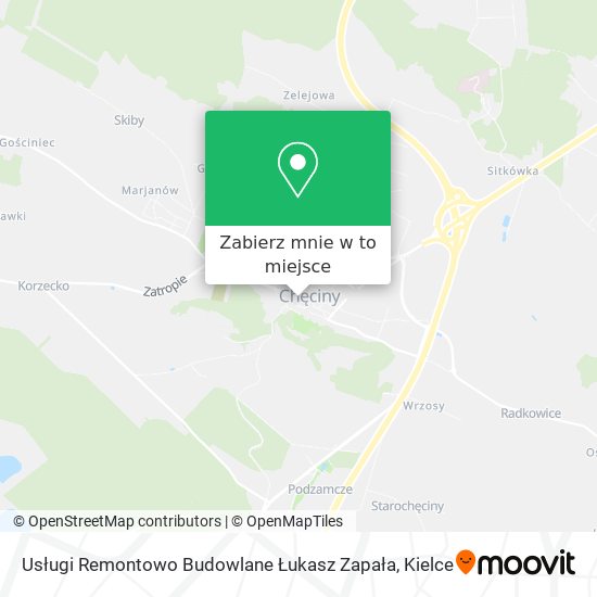Mapa Usługi Remontowo Budowlane Łukasz Zapała