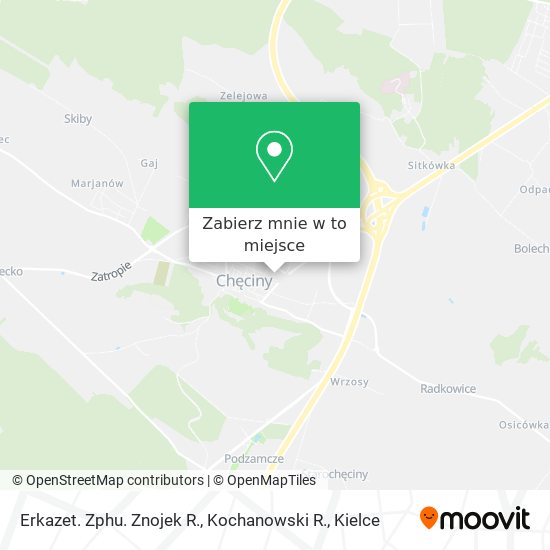 Mapa Erkazet. Zphu. Znojek R., Kochanowski R.