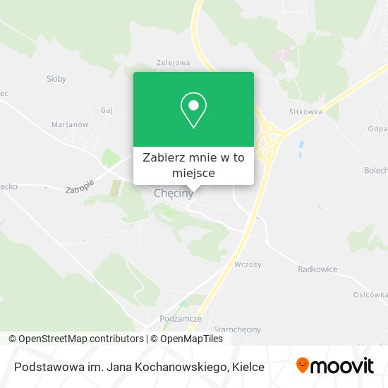 Mapa Podstawowa im. Jana Kochanowskiego