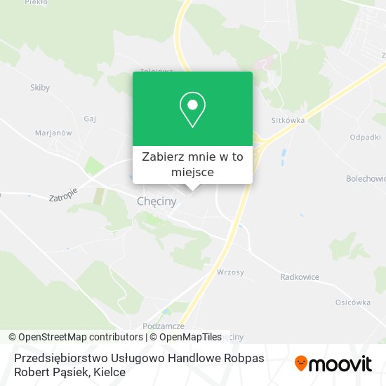 Mapa Przedsiębiorstwo Usługowo Handlowe Robpas Robert Pąsiek