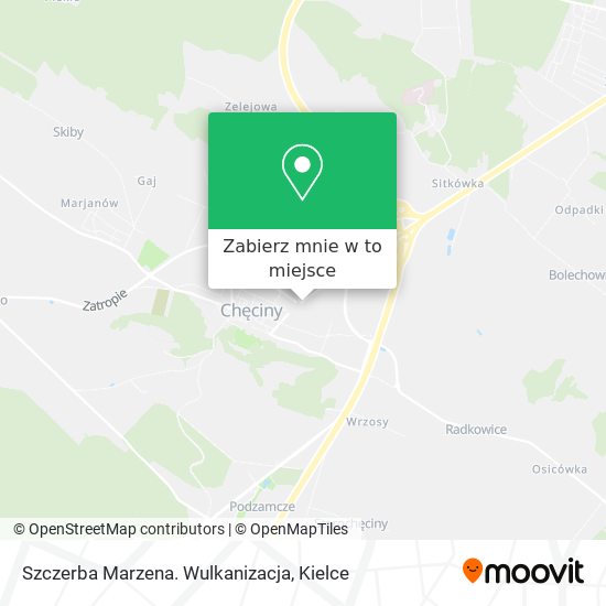 Mapa Szczerba Marzena. Wulkanizacja