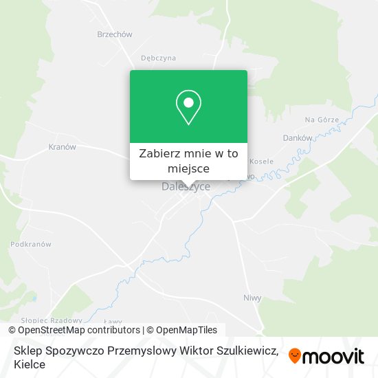Mapa Sklep Spozywczo Przemyslowy Wiktor Szulkiewicz