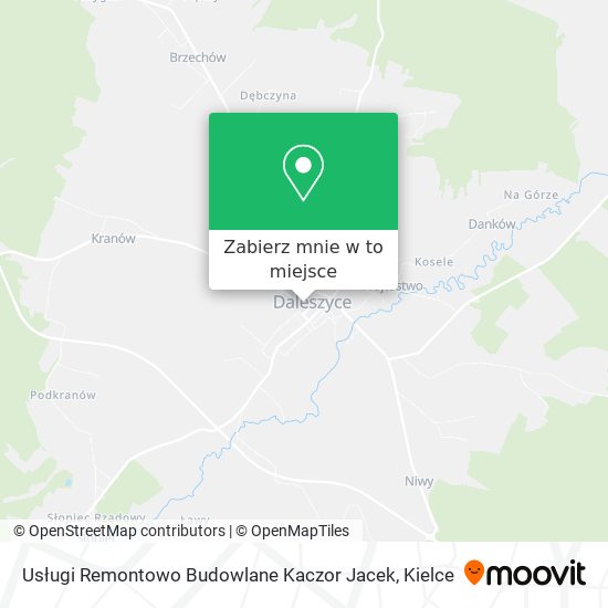 Mapa Usługi Remontowo Budowlane Kaczor Jacek