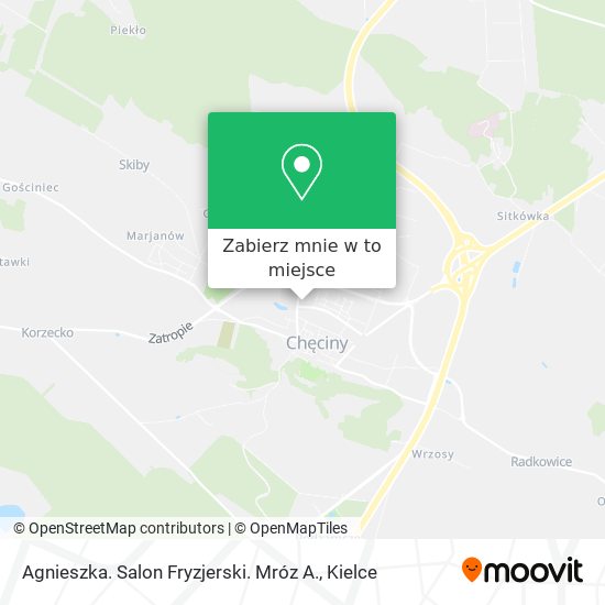 Mapa Agnieszka. Salon Fryzjerski. Mróz A.