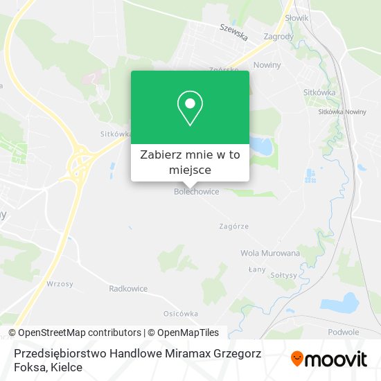 Mapa Przedsiębiorstwo Handlowe Miramax Grzegorz Foksa