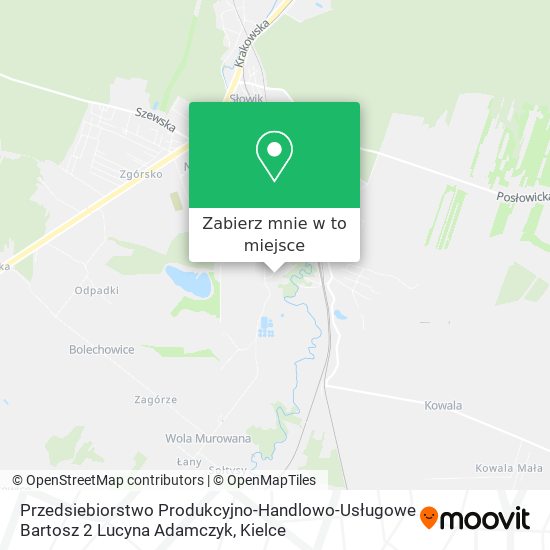 Mapa Przedsiebiorstwo Produkcyjno-Handlowo-Usługowe Bartosz 2 Lucyna Adamczyk