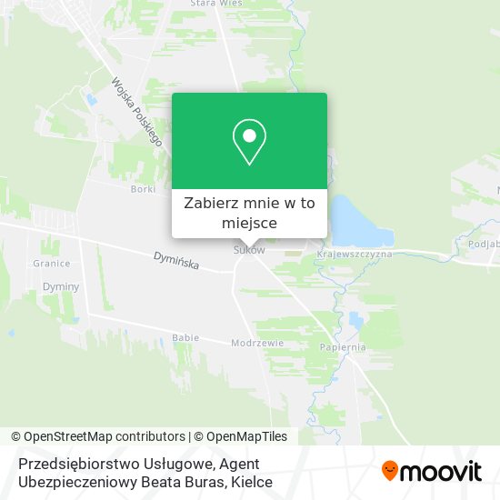 Mapa Przedsiębiorstwo Usługowe, Agent Ubezpieczeniowy Beata Buras