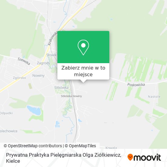 Mapa Prywatna Praktyka Pielęgniarska Olga Ziółkiewicz