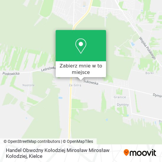 Mapa Handel Obwoźny Kołodziej Mirosław Mirosław Kołodziej