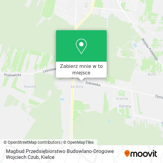 Mapa Magbud Przedsiębiorstwo Budowlano-Drogowe Wojciech Czub