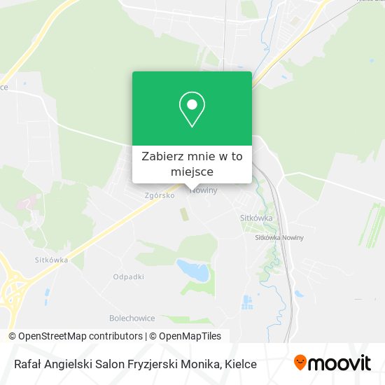 Mapa Rafał Angielski Salon Fryzjerski Monika