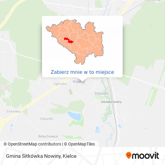 Mapa Gmina Sitkówka Nowiny