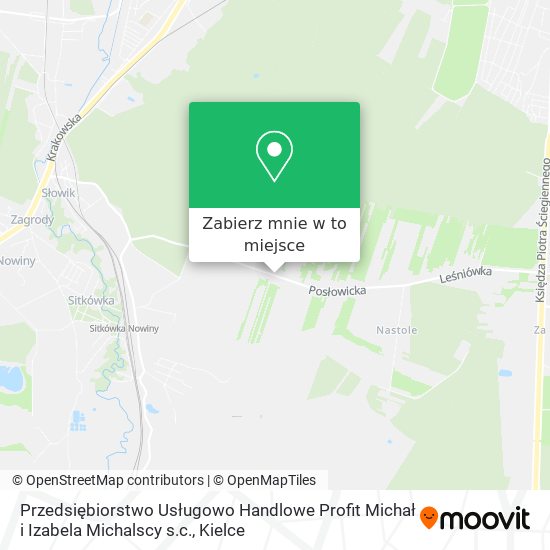 Mapa Przedsiębiorstwo Usługowo Handlowe Profit Michał i Izabela Michalscy s.c.