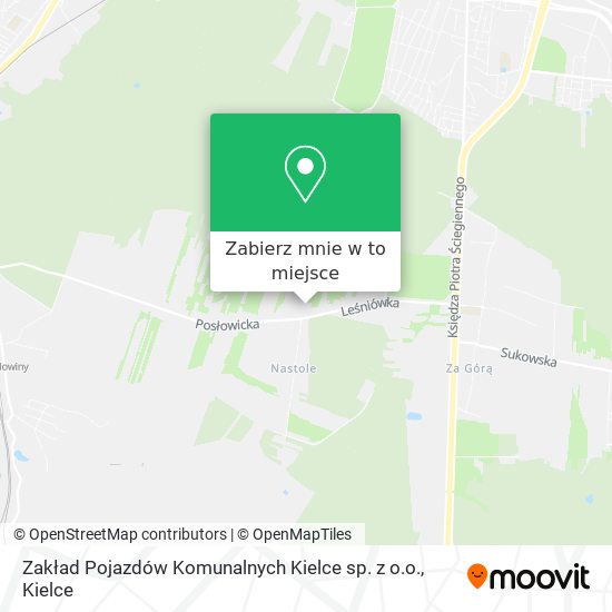 Mapa Zakład Pojazdów Komunalnych Kielce sp. z o.o.