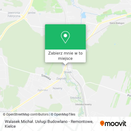 Mapa Walasek Michał. Usługi Budowlano - Remontowe