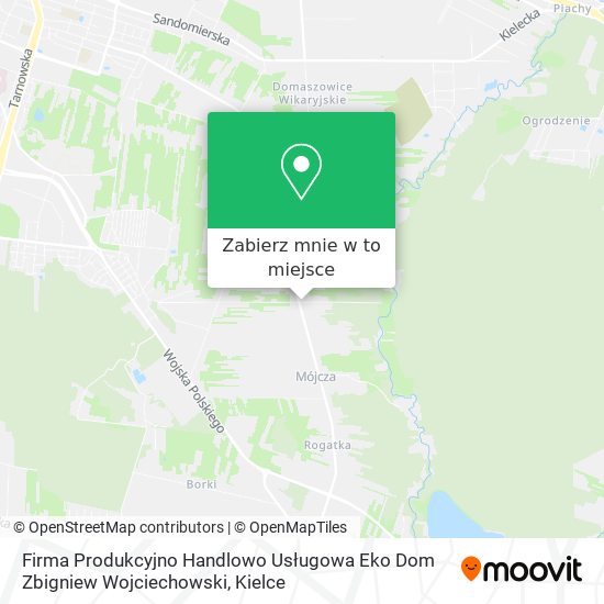 Mapa Firma Produkcyjno Handlowo Usługowa Eko Dom Zbigniew Wojciechowski