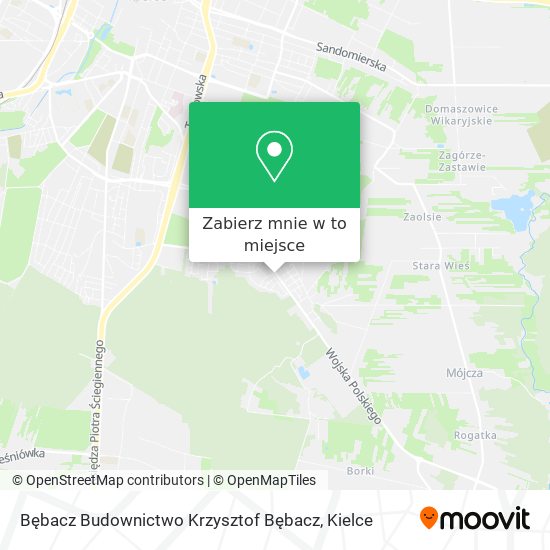 Mapa Bębacz Budownictwo Krzysztof Bębacz