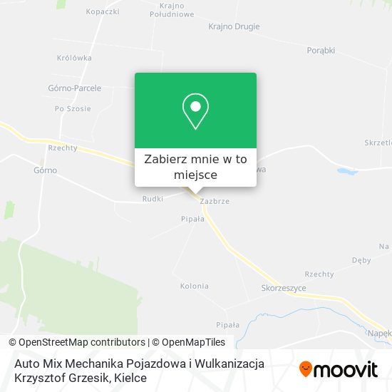 Mapa Auto Mix Mechanika Pojazdowa i Wulkanizacja Krzysztof Grzesik